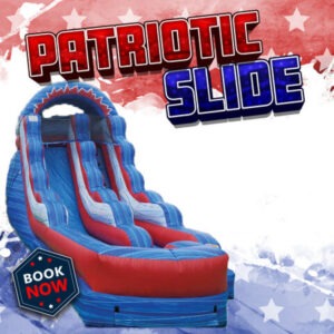 Red Blue and White All American Water Slide Rental