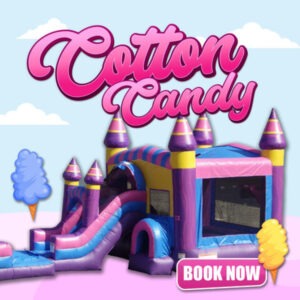 Cotton Candy Waterslide Bounce House Rental