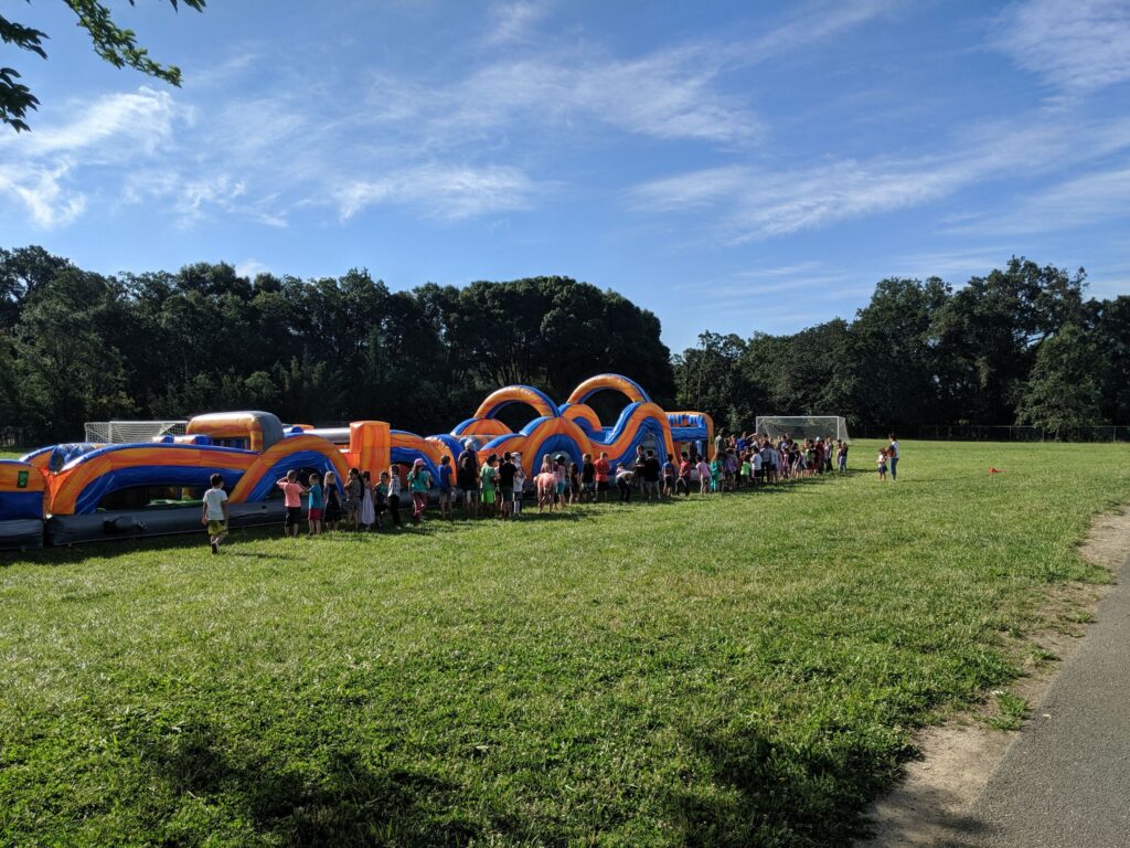 School Event with Obstacle Course